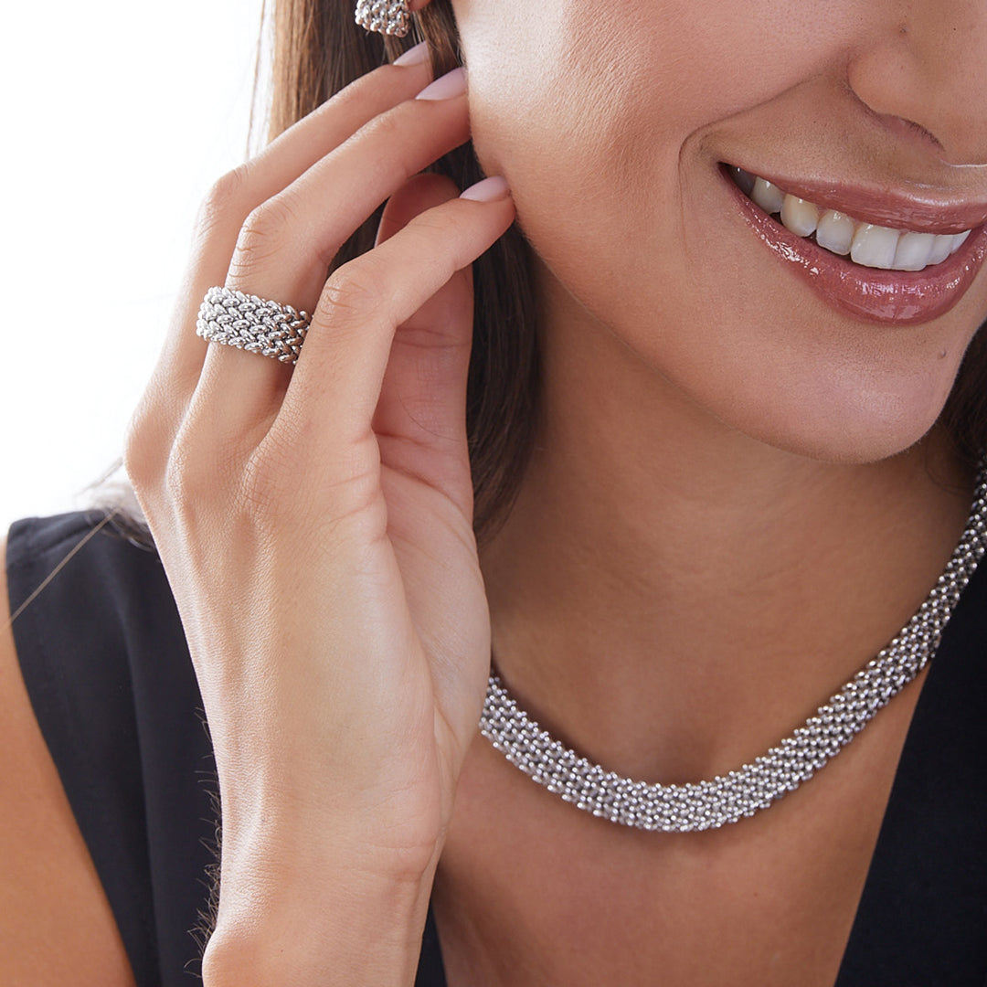 UNOAERRE | Anello Chicco in argento bianco
