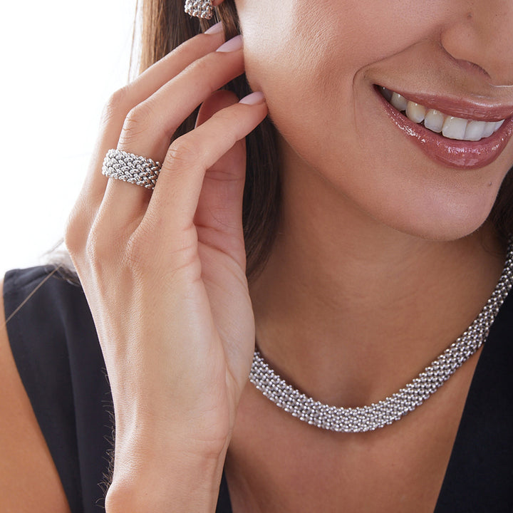 UNOAERRE | Anello Chicco in argento bianco