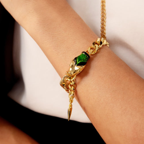 UNOAERRE | Bracciale groumette serpente