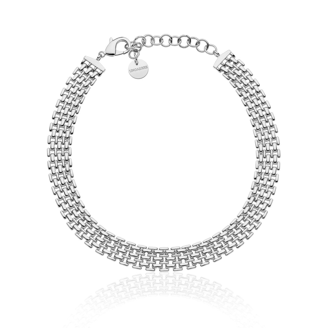 UNOAERRE | Collana catena Panther argentata