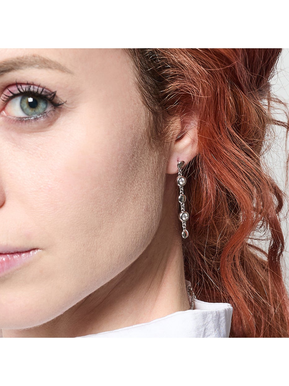 UNOAERRE | Orecchini lunghi in argento Sparkle