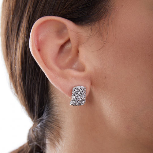 UNOAERRE | Orecchini in Argento Rodiato Chicco