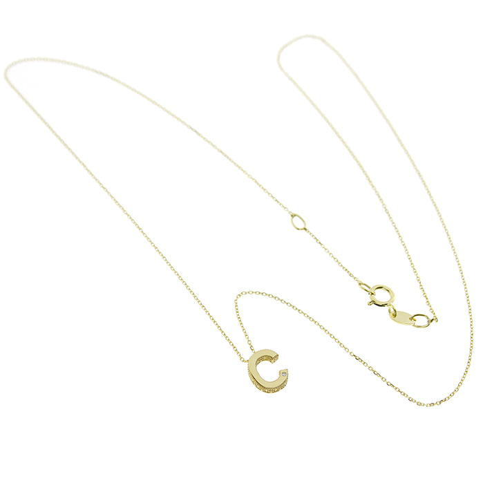 Bliss Gioielli | Collana iniziale oro giallo 9kt