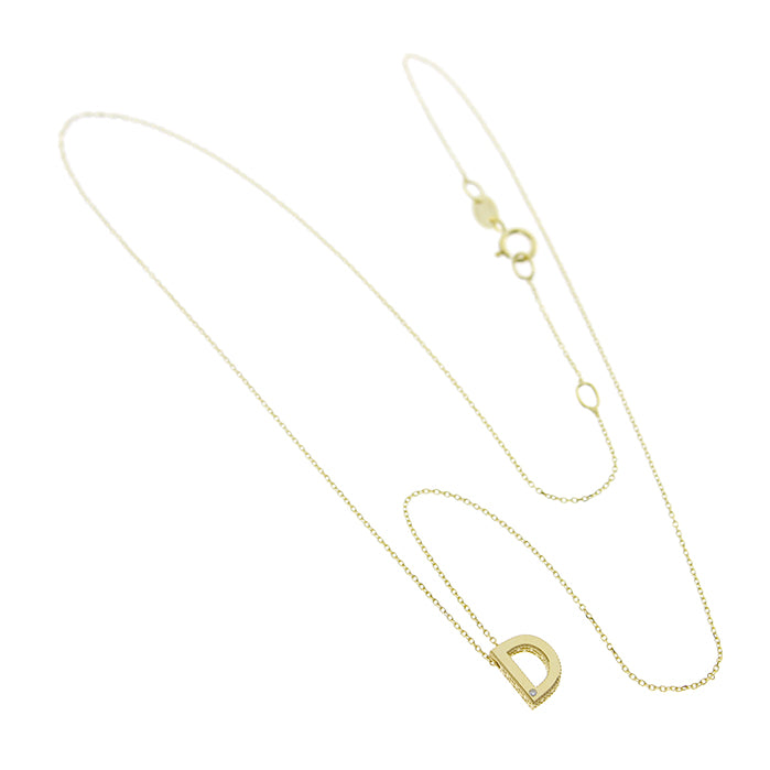 Bliss Gioielli | Collana iniziale oro giallo 9kt