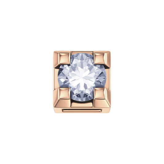 Elements| Griffe 0,02 ct in oro rosa e diamante