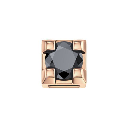Elements | Griffe 0,02 ct in oro rosa e diamante nero