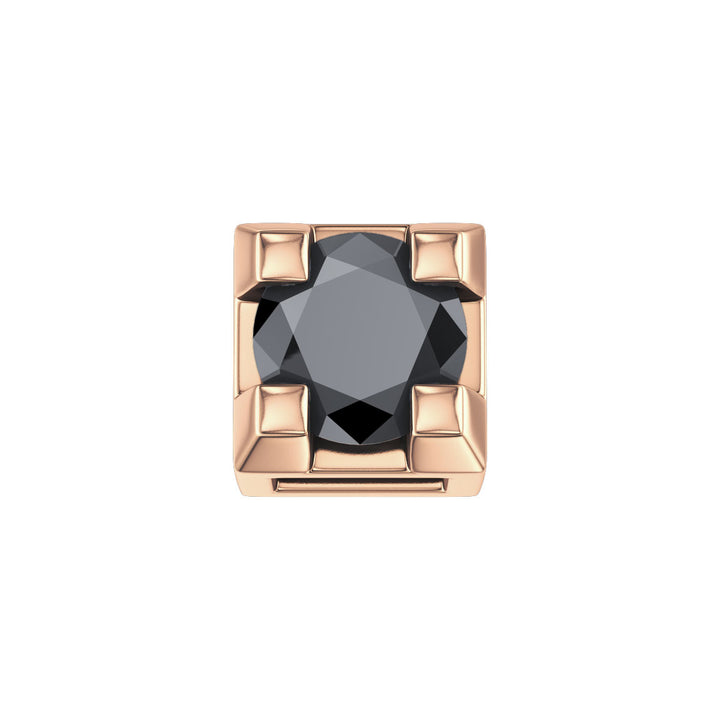 Elements | Griffe 0,02 ct in oro rosa e diamante nero