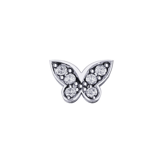 Elements | Farfalla Galatea in oro bianco e diamanti