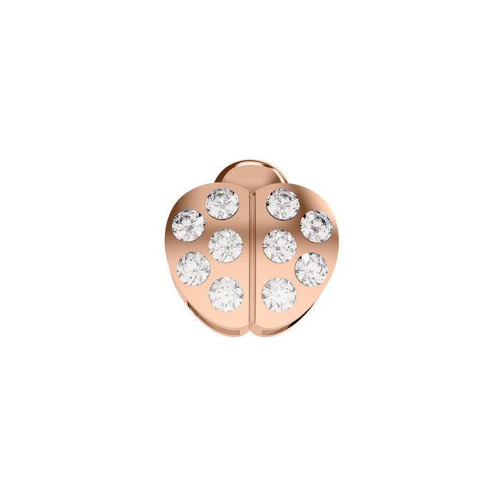 Elements | Coccinella in oro rosa e diamanti