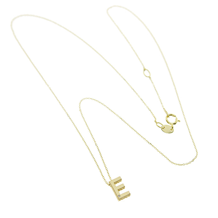 Bliss Gioielli | Collana iniziale oro giallo 9kt