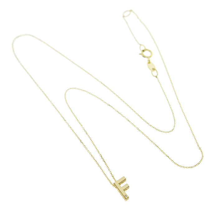 Bliss Gioielli | Collana iniziale oro giallo 9kt