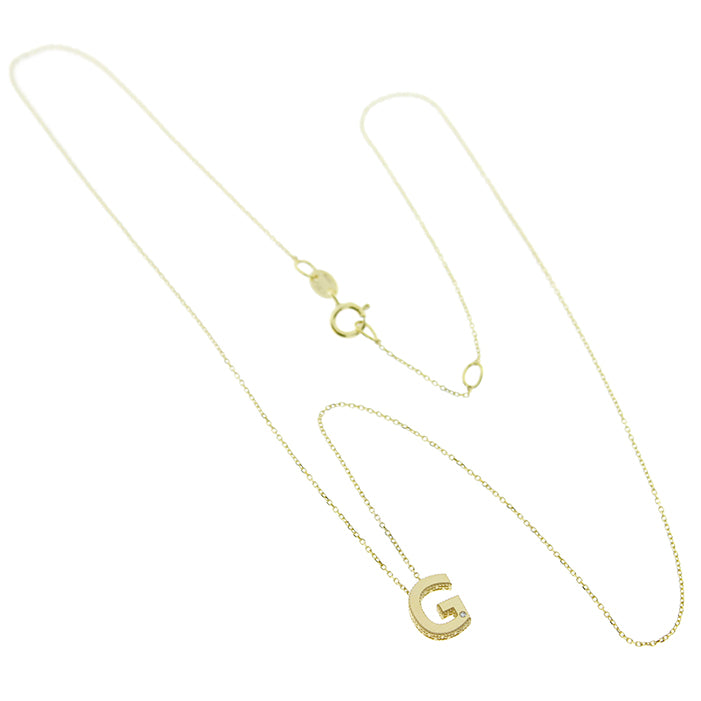 Bliss Gioielli | Collana iniziale oro giallo 9kt