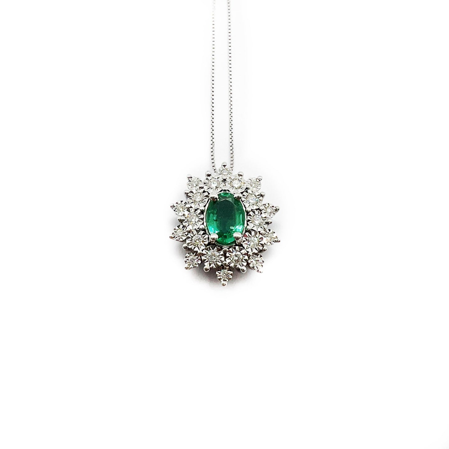 DonnaOro Gioielli | Pendente Smeraldo e Diamanti DCPE9255025