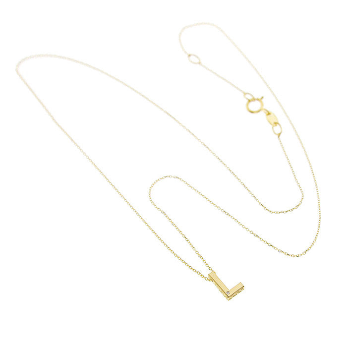 Bliss Gioielli | Collana iniziale oro giallo 9kt