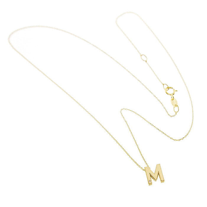 Bliss Gioielli | Collana iniziale oro giallo 9kt