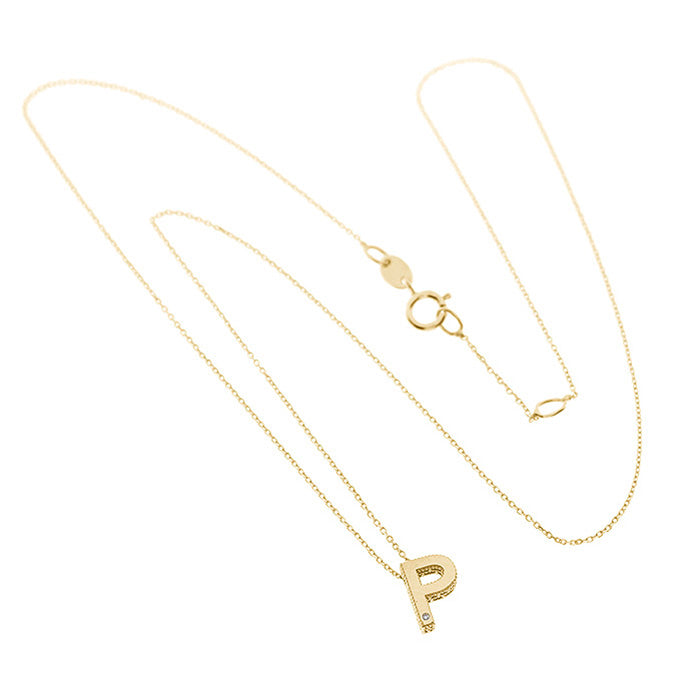 Bliss Gioielli | Collana iniziale oro giallo 9kt