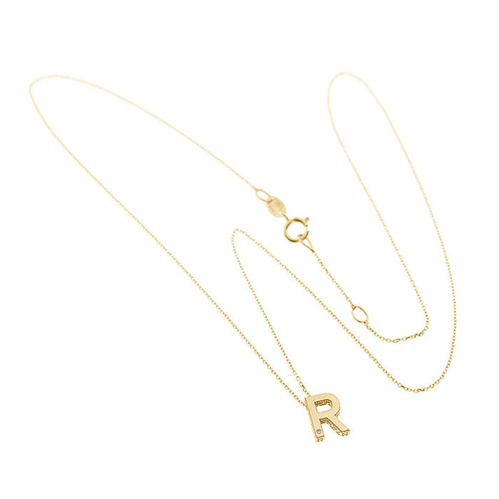 Bliss Gioielli | Collana iniziale oro giallo 9kt