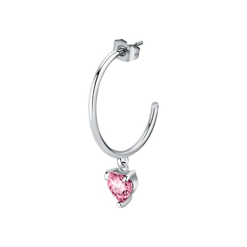 La Petite Story | Monorecchino Cerchio Cuore Rosa
