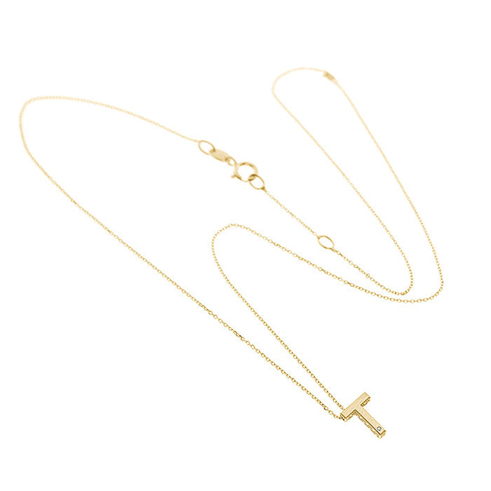 Bliss Gioielli | Collana iniziale oro giallo 9kt