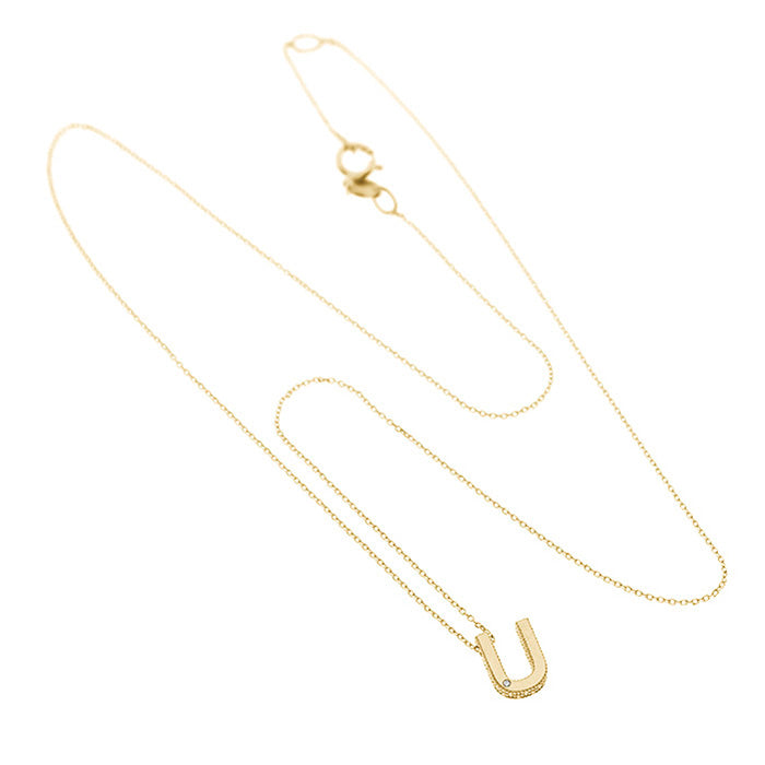 Bliss Gioielli | Collana iniziale oro giallo 9kt
