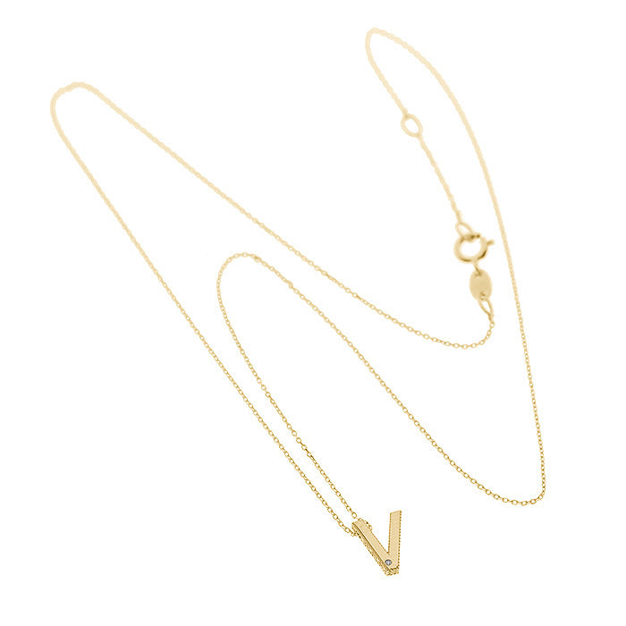 Bliss Gioielli | Collana iniziale oro giallo 9kt
