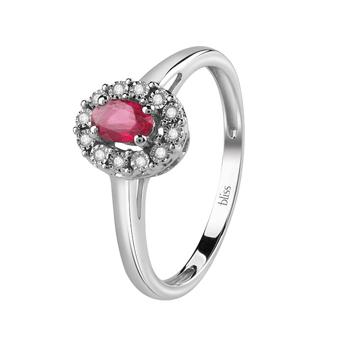 Bliss Gioielli | Anello Regal con rubino e diamanti