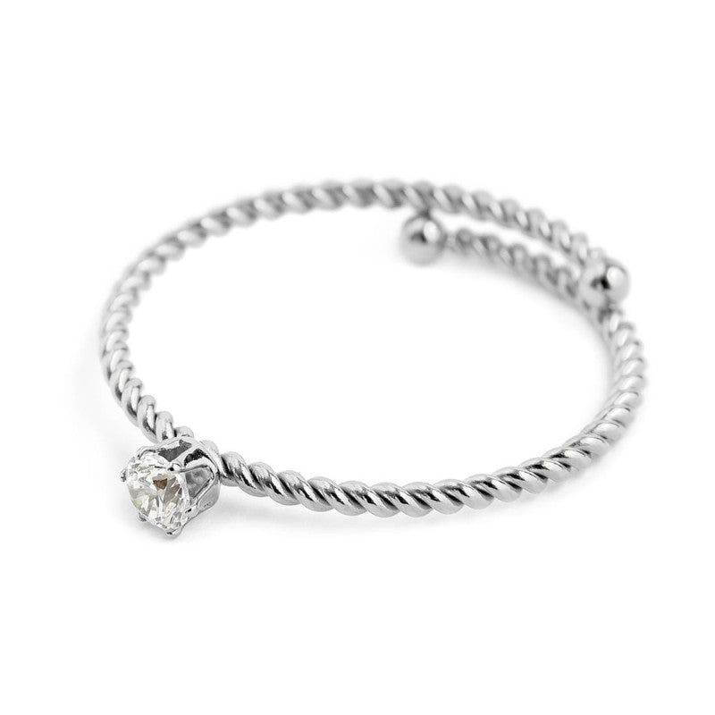 Marlù | Anello con zircone 3 mm