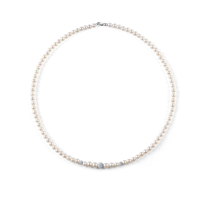 Bliss Gioielli | Collana Perle Paradise New con 3 sfere oro 18kt