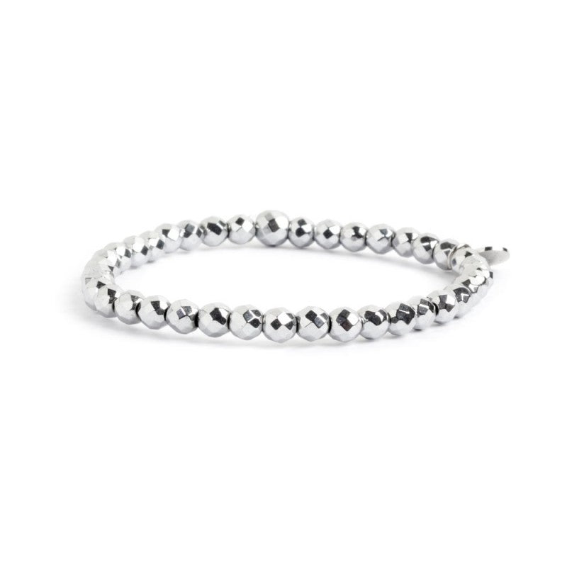Marlù | Bracciale elastico sfere sfacettate 4mm