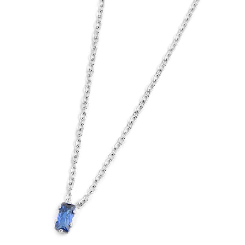 Marlù | Collana con zircone baguette