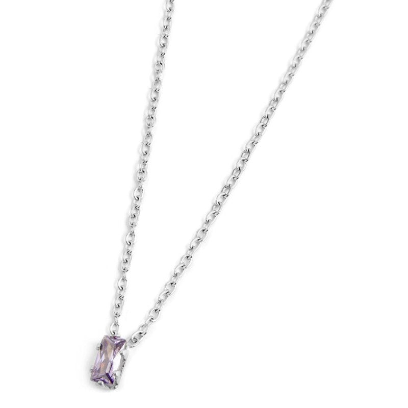 Marlù | Collana con zircone baguette
