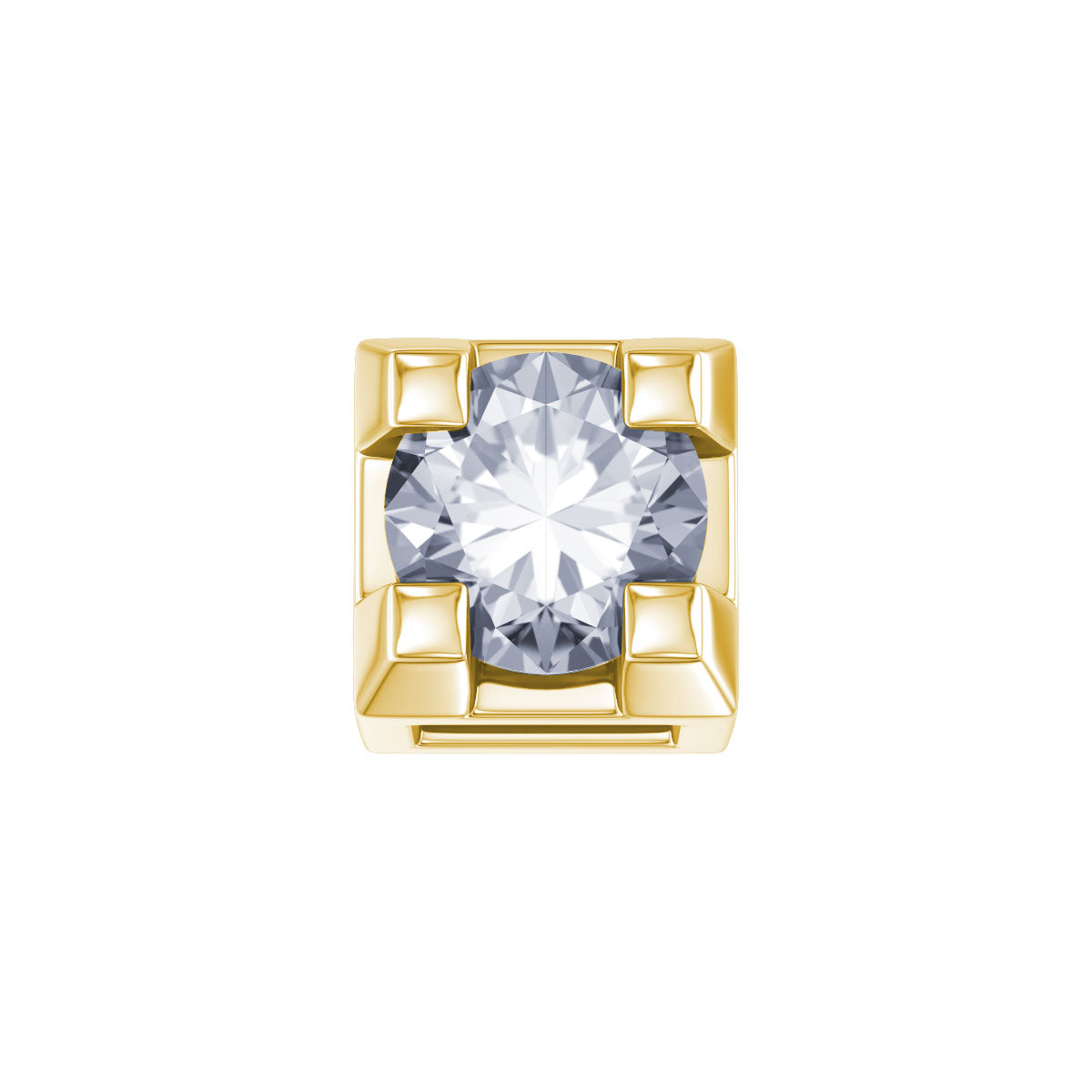Elements | Griffe 0,02 ct in oro giallo e diamante