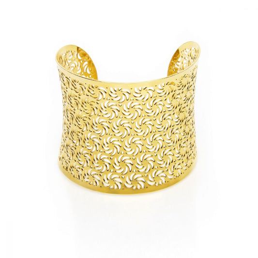 L.ab By Anna Biblò | Bracciale Rigido Schiava Acciaio Gold Briseide