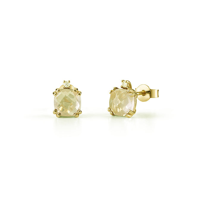 Bliss Gioielli | Orecchini Quarzo Citrino Oro 9kt