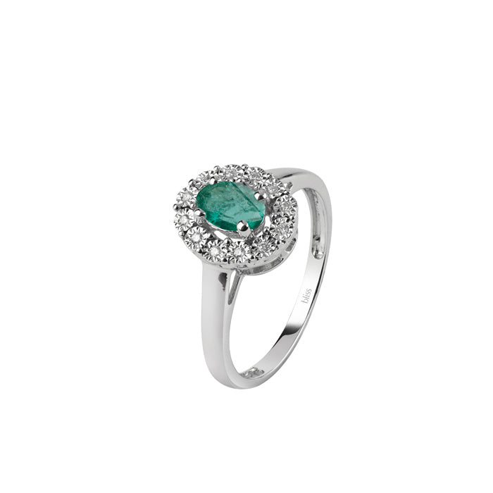 Bliss Gioielli  | Anello Regal con smeraldo e diamanti