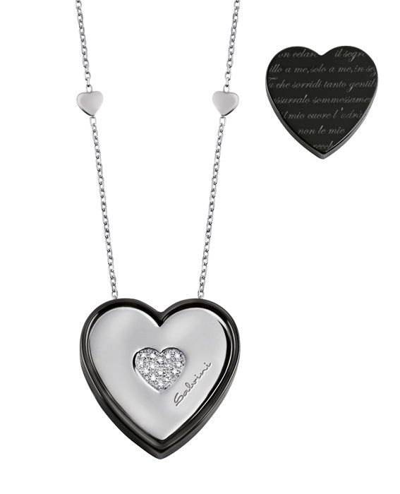 Salvini Gioielli | Collana Frammenti d'Autore cuore in ceramica e oro 9 kt