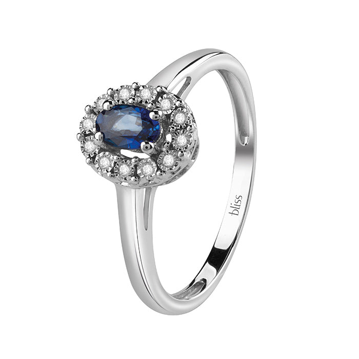 Bliss Gioielli | Anello Regal con zaffiro e diamanti