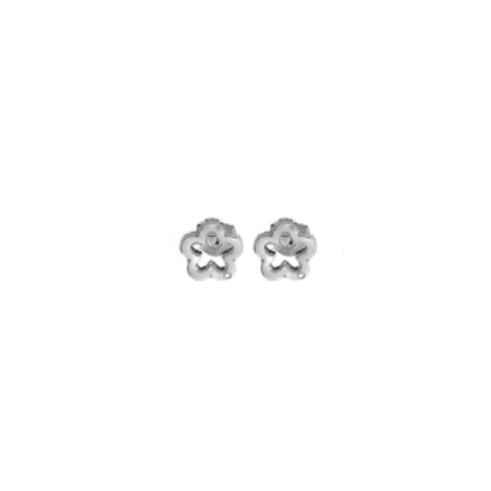 Bliss Gioielli | Orecchini Fiore Oro bianco 9kt