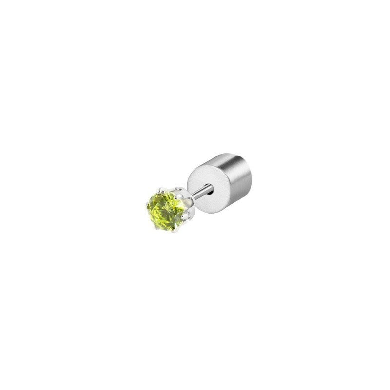 Marlù | Orecchino a lobo con zircone 3mm
