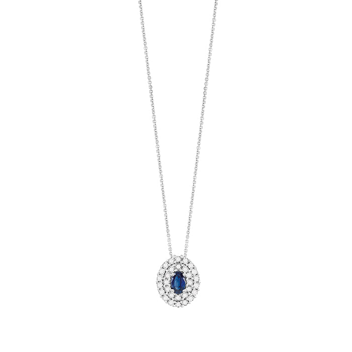 Bliss Gioielli | Collana Regal zaffiro e diamanti