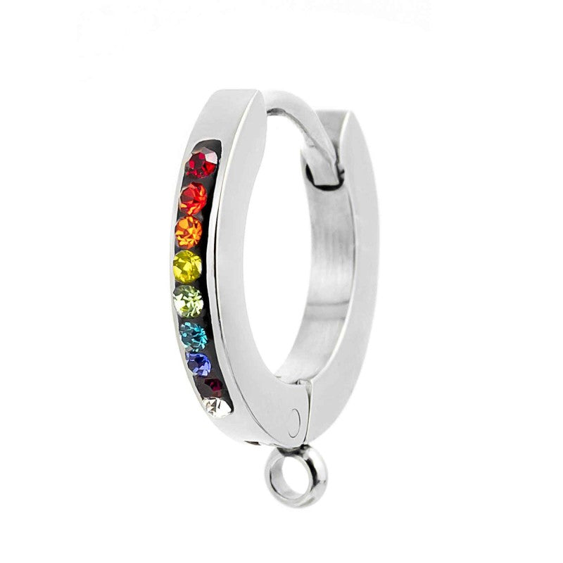 Marlù | Orecchino a cerchio 14mm con anello per charm