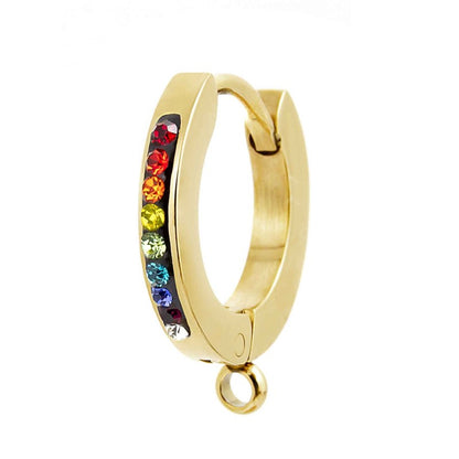 Marlù | Orecchino a cerchio 14mm con anello per charm