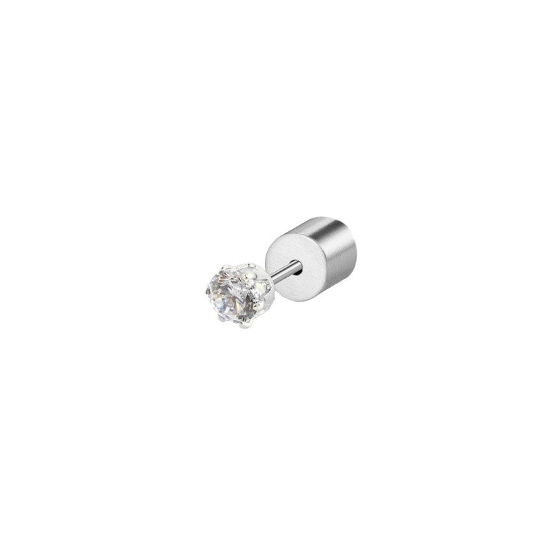 Marlù | Orecchino a lobo con zircone 3mm