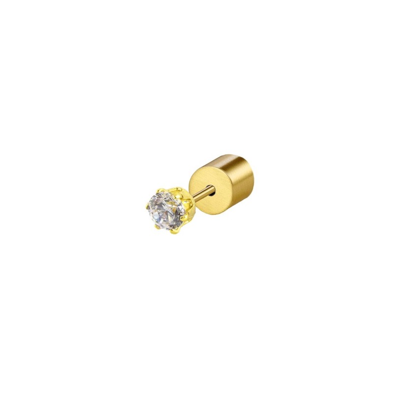 Marlù | Orecchino a lobo con zircone 3mm