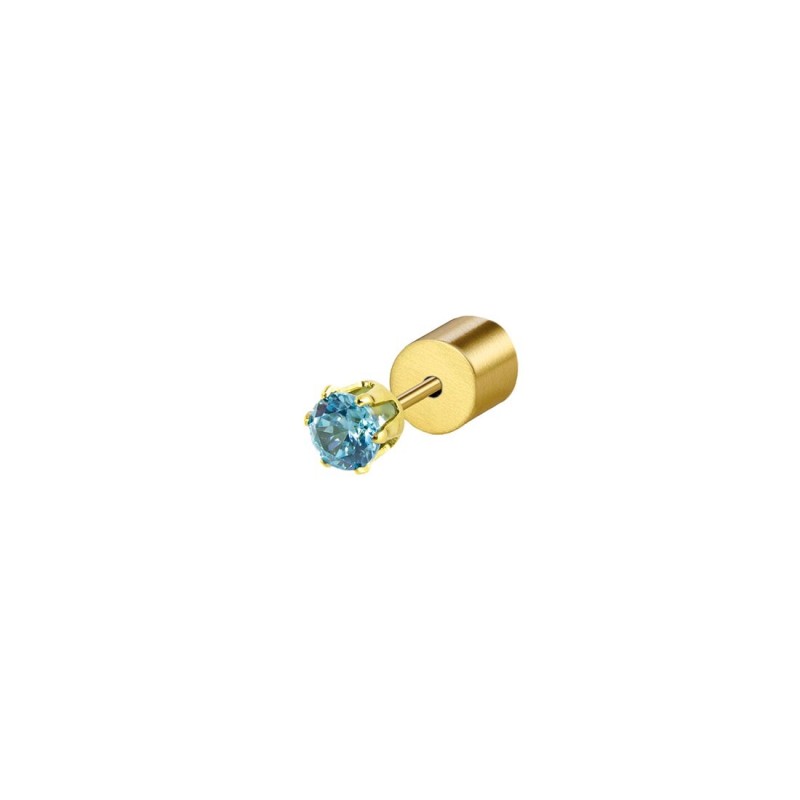 Marlù | Orecchino a lobo con zircone 3mm
