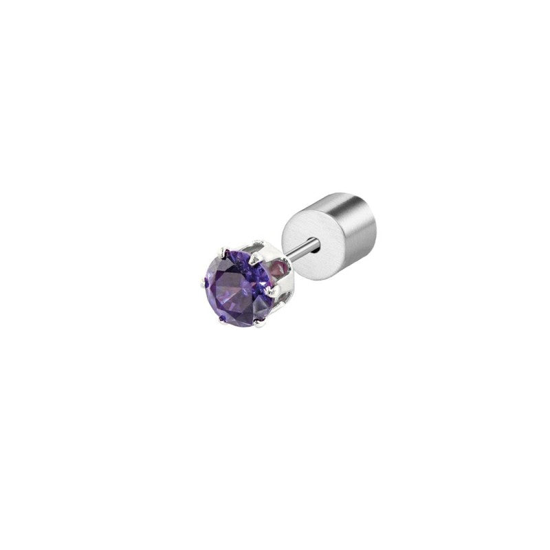 Marlù | Orecchino a lobo con zircone 4mm