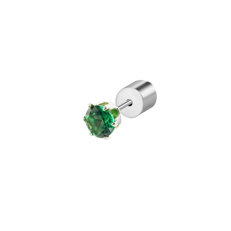 Marlù | Orecchino a lobo con zircone 4mm