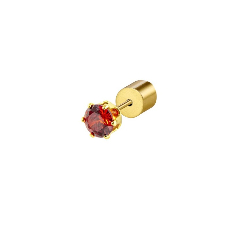 Marlù | Orecchino a lobo con zircone 4mm