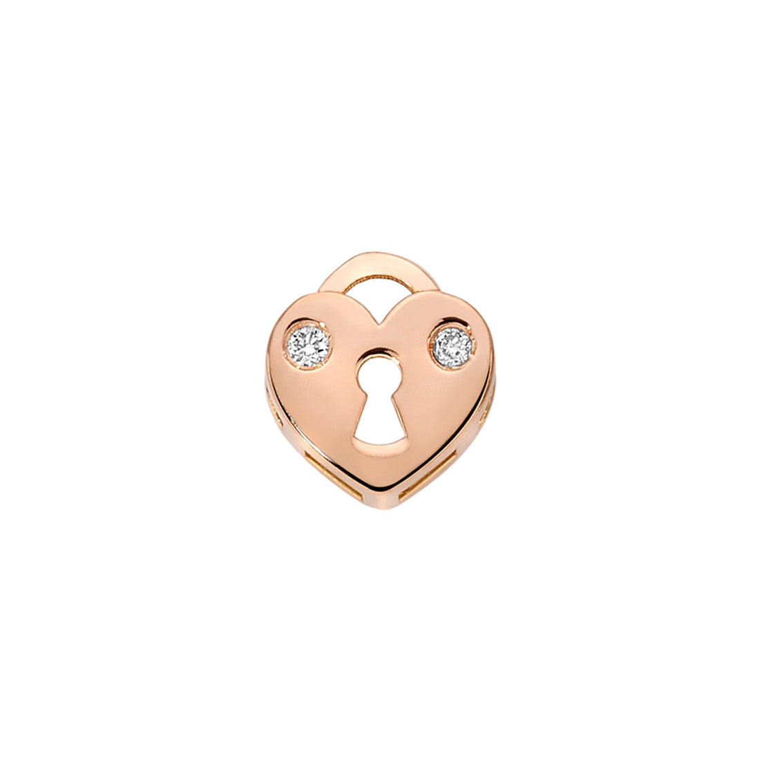 Elements | Lucchetto dell'amore rosè con diamanti