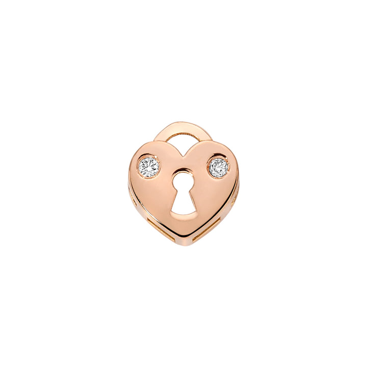Elements | Lucchetto dell'amore rosè con diamanti